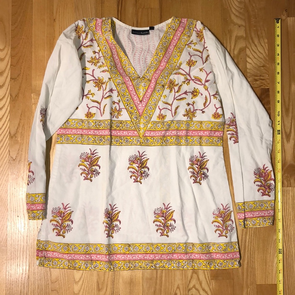 Pink and yellow tunic